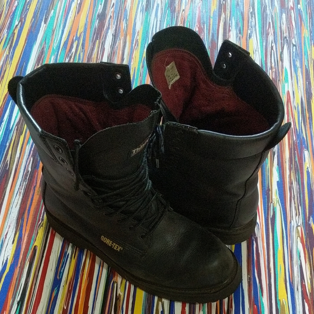 Black Thinsulate GORE-TEX Boots